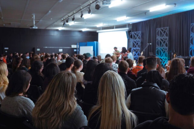 YOUTH RALLY CROWD