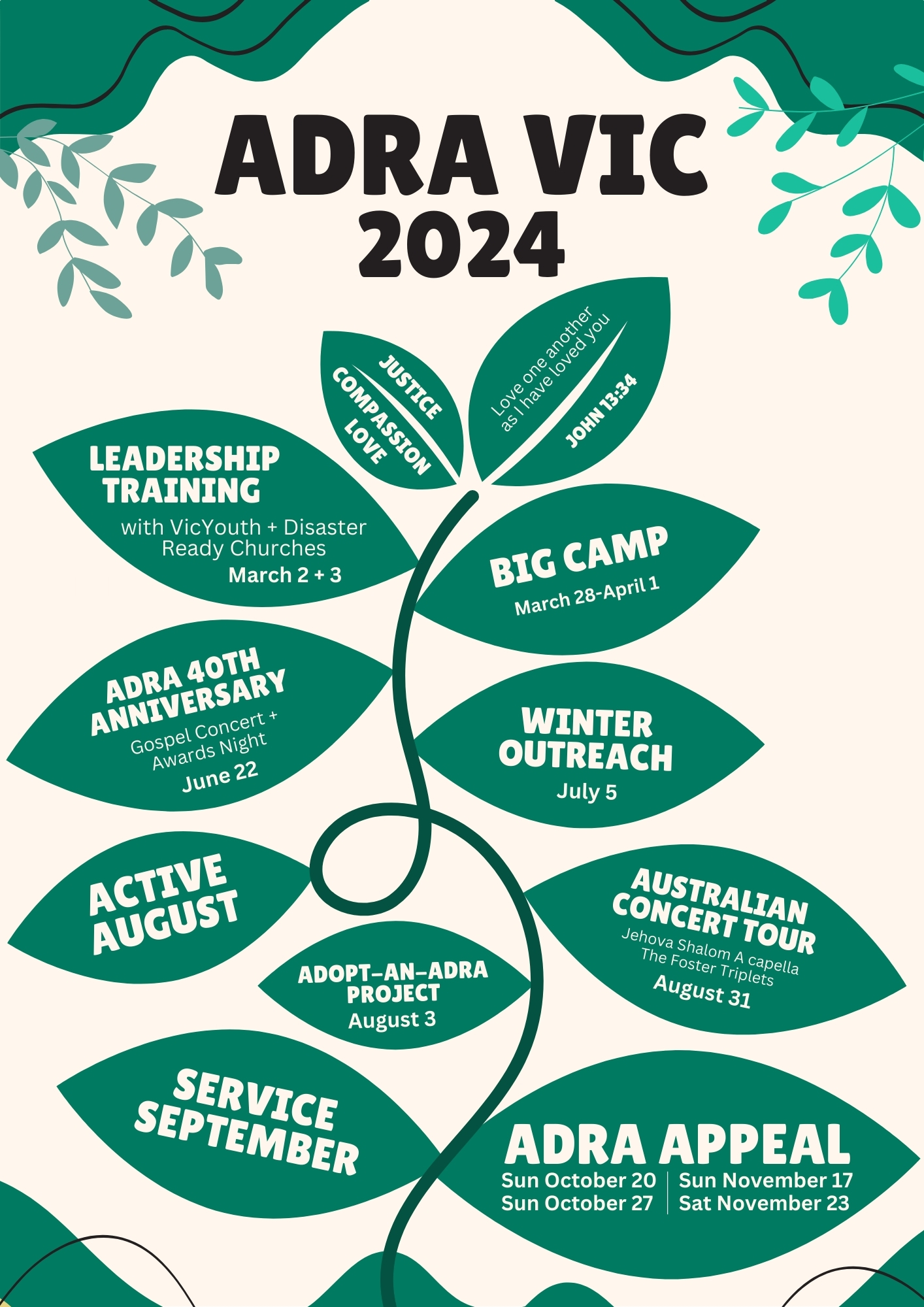 ADRA VIC Calendar 2024 Victorian Adventist Conference